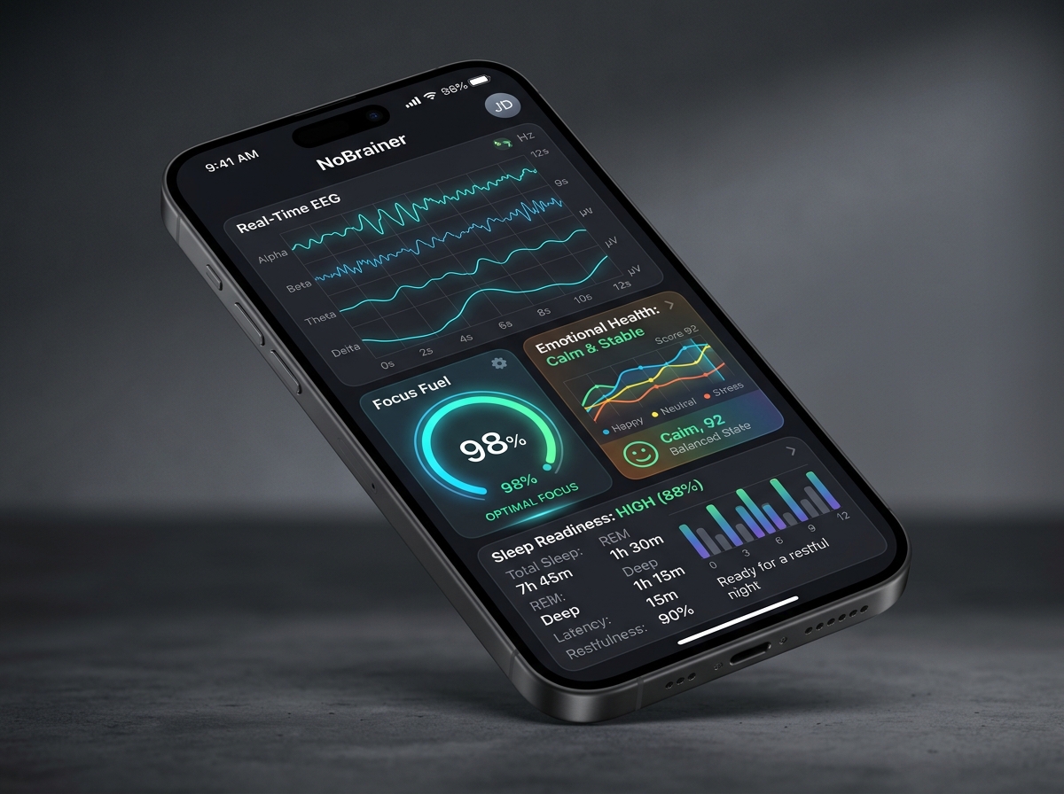 NoBrainer Mobile App Screen